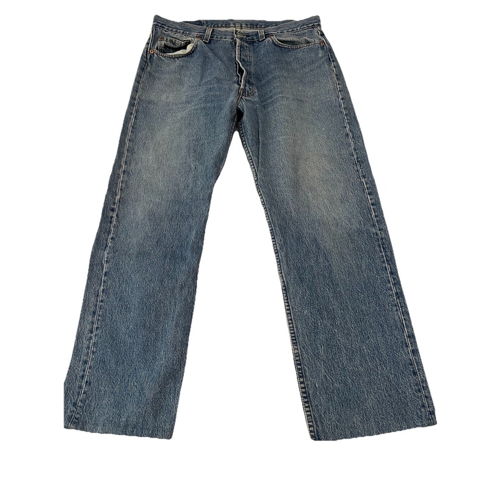 Vtg Levi's 501 Jeans Men's 36x30 (34x28) Made In USA 1990 Blue Denim Button Fly